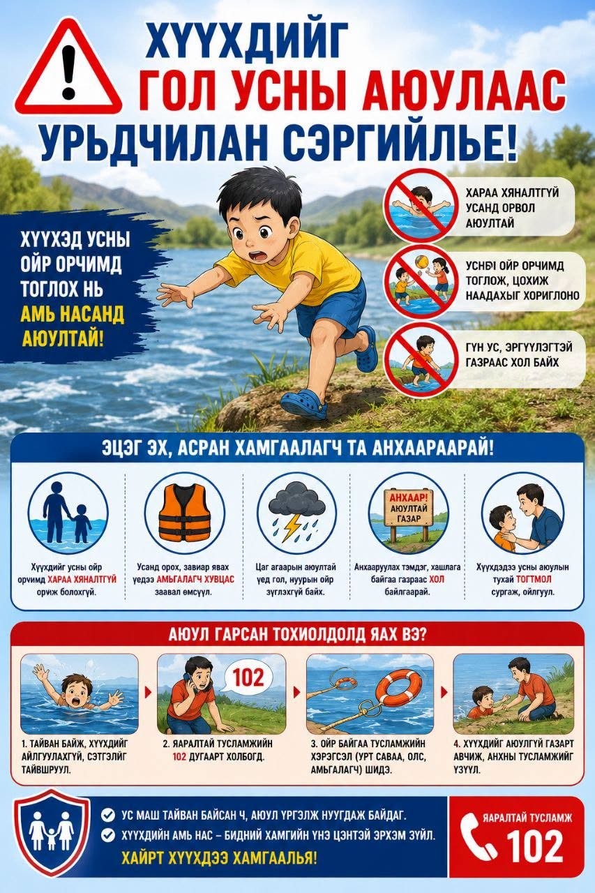 You are currently viewing Хүүхдийг гол усны аюулаас урьдчилан сэргийлье